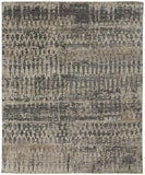 8' X 10' Brown Beige And Taupe Abstract Washable Indoor Outdoor Area Rug