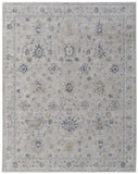 8' X 10' Green And Charcoal Geometric Washable Indoor Outdoor Area Rug