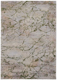 5' X 8' Taupe Green and Tan Abstract Power Loom Area Rug