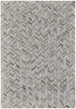 2' X 3' Gray Brown and Ivory Faux Cowhide Animal Print Power Loom Area Rug