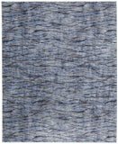 2' X 3' Blue Ivory and Tan Abstract Power Loom Area Rug