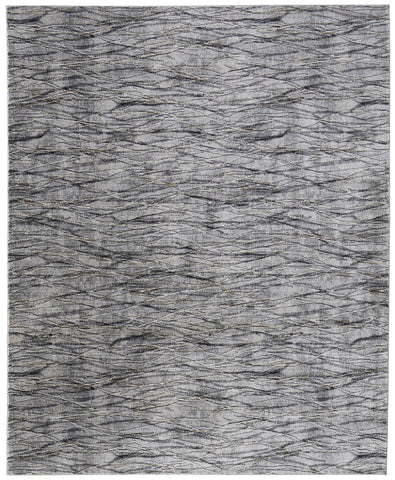 8' X 10' Brown Copper And Fern Green Geometric Washable Indoor Outdoor Area Rug