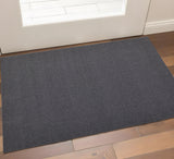 2' X 3' Gray Hand Woven Area Rug