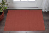 2' X 3' Red Hand Woven Area Rug