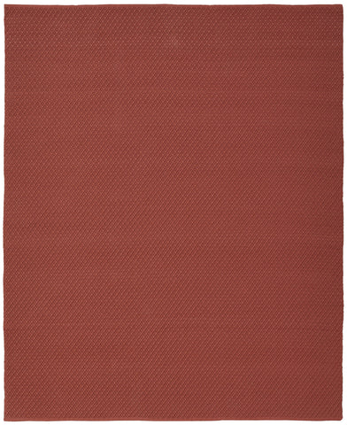 2' X 3' Red Hand Woven Area Rug
