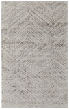 2' X 3' Ivory and Brown Geometric Power Loom Area Rug