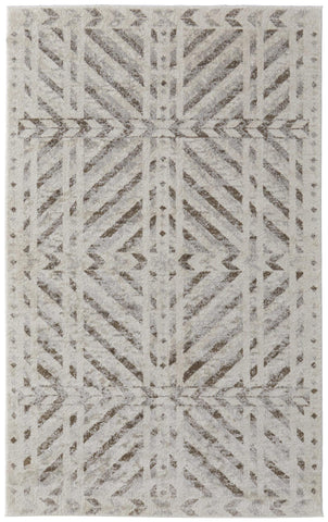 8' X 10' Teal Abstract Washable Non Skid Indoor Outdoor Area Rug