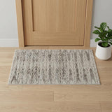 2' X 3' Ivory and Brown Geometric Power Loom Area Rug
