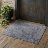 2' X 3' Gray and Blue Abstract Hand Woven Area Rug