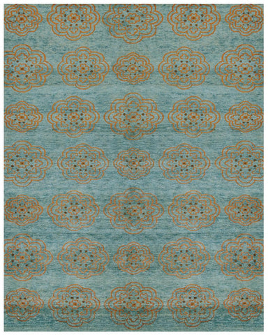 8' X 10' Gold Beige And Ivory Abstract Washable Indoor Outdoor Area Rug