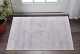 2' X 3' Gray And Ivory Abstract Distressed Area Rug