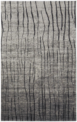8' X 10' Taupe And Ivory Geometric Washable Indoor Outdoor Area Rug