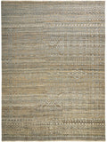 10' Gray And Silver Oriental Distressed Runner Rug