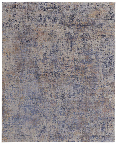 8' X 10' Copper And Gray Geometric Washable Indoor Outdoor Area Rug