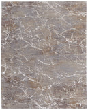 2' X 3' Taupe Brown and Ivory Abstract Power Loom Area Rug
