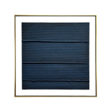Midnight Waves Gold Floater Frame Wall Art