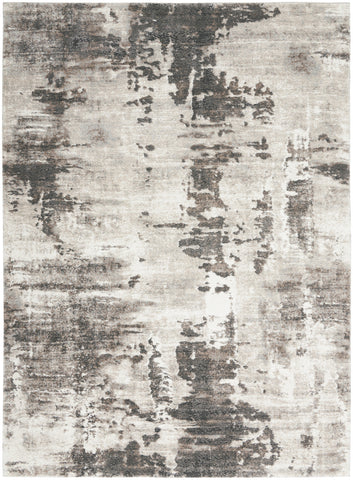 4' X 6' Tan Abstract Power Loom Area Rug
