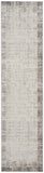 16' Ivory and Gray Abstract Runner Rug