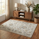4' X 6' Gray Abstract Area Rug