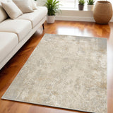 5' X 7' Gray Abstract Area Rug