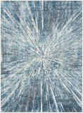 8' X 10' Blue Abstract Area Rug