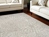 8' X 10' Gray Abstract Area Rug