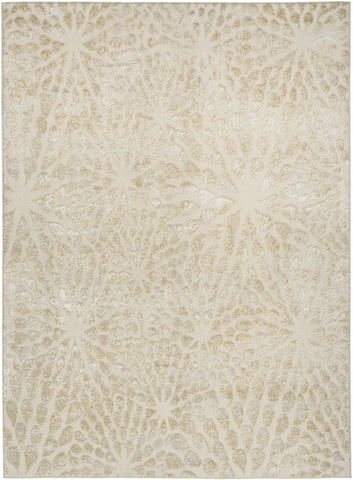 8' X 10' Ivory Abstract Area Rug