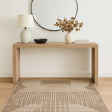 4' X 6' Brown Geometric Area Rug