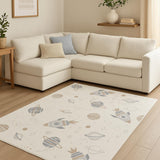 7' X 9' Ivory Area Rug