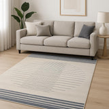 8' X 10' Green Geometric Area Rug