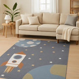 9' X 12' Blue Area Rug