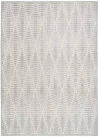 5' X 7' Gray Geometric Area Rug