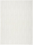 7' X 9' Ivory Geometric Area Rug