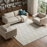 7' X 9' Gray Geometric Area Rug