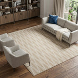 8' X 10' Beige Geometric Area Rug