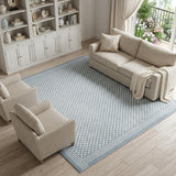 8' X 10' Blue Geometric Area Rug