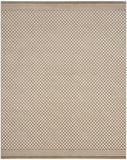 8' X 10' Brown Geometric Area Rug