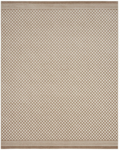 8' X 10' Brown Geometric Area Rug