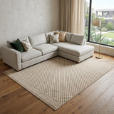 8' X 10' Brown Geometric Area Rug
