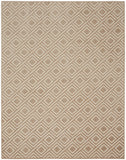 8' X 10' Brown Geometric Area Rug