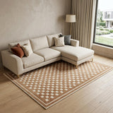 8' X 10' Brown Geometric Area Rug