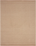 8' X 10' Brown Geometric Area Rug