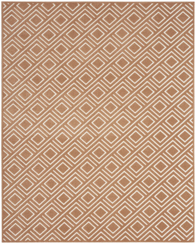 8' X 10' Brown Geometric Area Rug