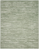 8' X 10' Green Geometric Area Rug