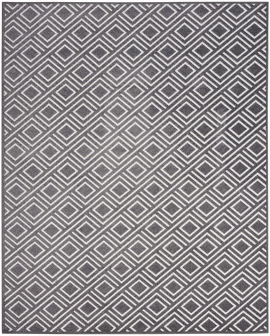 8' X 10' Gray Geometric Area Rug
