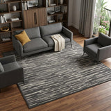 8' X 10' Gray Geometric Area Rug