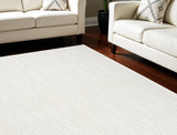 8' X 10' Ivory Geometric Area Rug