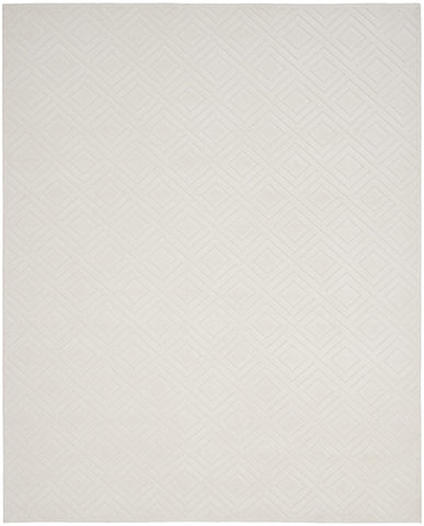 8' X 10' Ivory Geometric Area Rug
