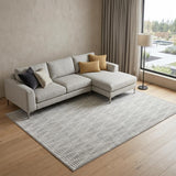 8' X 10' Gray Geometric Area Rug