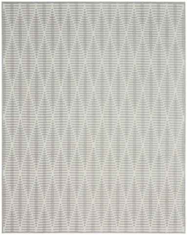 8' X 10' Gray Geometric Area Rug
